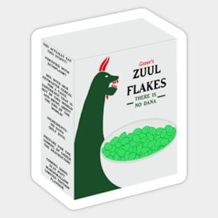 Ghostbusters Zuul Flakes Box Sticker